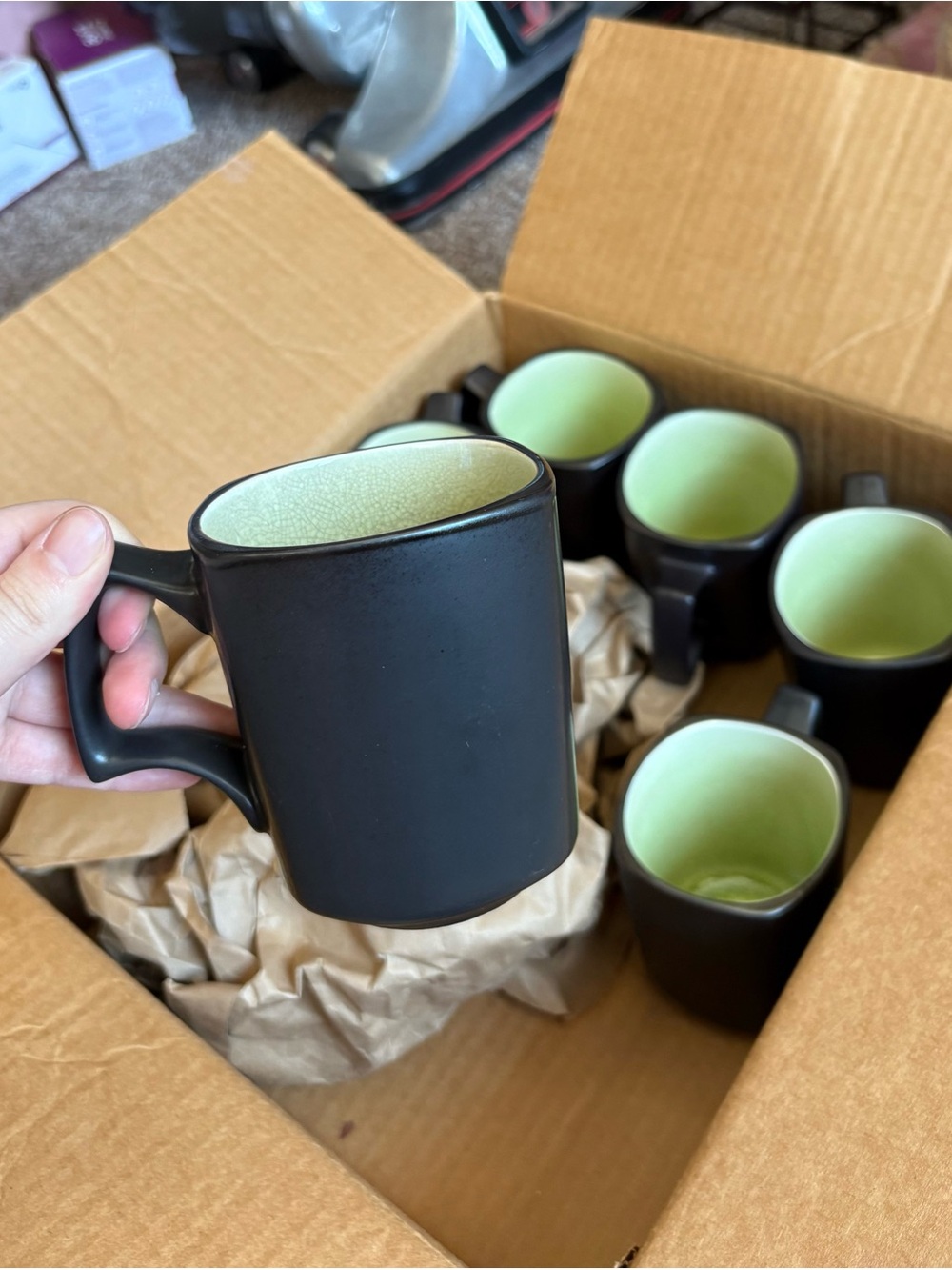Krackle Kiwi Set of mugs